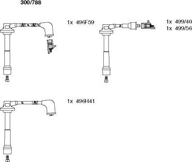 Bremi 300/788 - Set kablova za paljenje www.molydon.hr