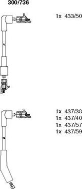 Bremi 300/736 - Set kablova za paljenje www.molydon.hr