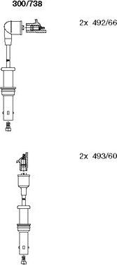 Bremi 300/738 - Set kablova za paljenje www.molydon.hr