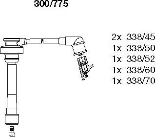 Bremi 300/775 - Set kablova za paljenje www.molydon.hr