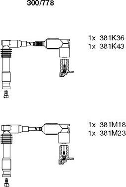 Bremi 300/778 - Set kablova za paljenje www.molydon.hr