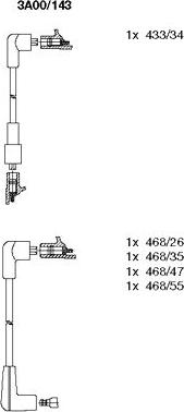 Bremi 3A00/143 - Set kablova za paljenje www.molydon.hr