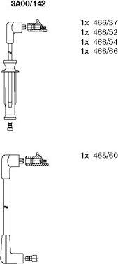 Bremi 3A00/142 - Set kablova za paljenje www.molydon.hr