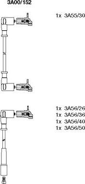 Bremi 3A00/152 - Set kablova za paljenje www.molydon.hr