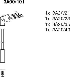 Bremi 3A00/101 - Set kablova za paljenje www.molydon.hr