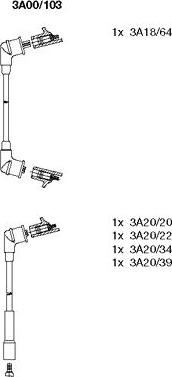 Bremi 3A00/103 - Set kablova za paljenje www.molydon.hr