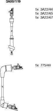 Bremi 3A00/119 - Set kablova za paljenje www.molydon.hr