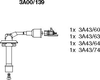 Bremi 3A00/139 - Set kablova za paljenje www.molydon.hr