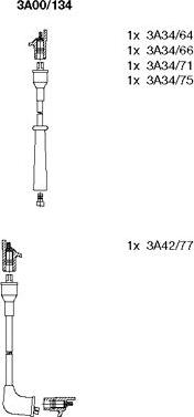 Bremi 3A00/134 - Set kablova za paljenje www.molydon.hr