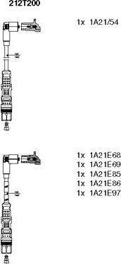 Bremi 212T200 - Set kablova za paljenje www.molydon.hr