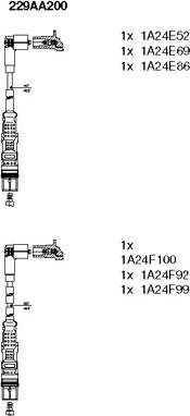 Bremi 229AA200 - Set kablova za paljenje www.molydon.hr