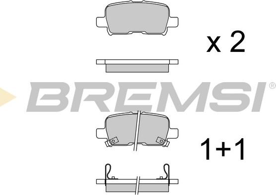 Bremsi BP3996 - Komplet Pločica, disk-kočnica www.molydon.hr