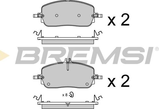 Bremsi BP3965 - Komplet Pločica, disk-kočnica www.molydon.hr