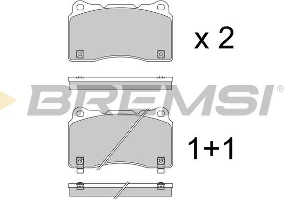 Bremsi BP3960 - Komplet Pločica, disk-kočnica www.molydon.hr