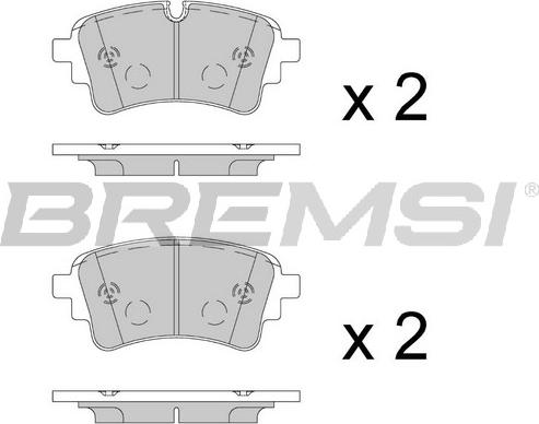 Bremsi BP3909 - Komplet Pločica, disk-kočnica www.molydon.hr