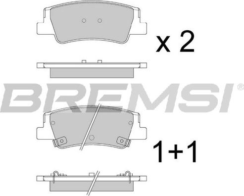 Bremsi BP3906 - Komplet Pločica, disk-kočnica www.molydon.hr