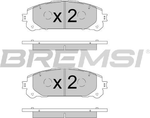 Bremsi BP3908 - Komplet Pločica, disk-kočnica www.molydon.hr