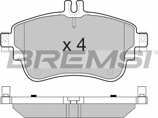 Bremsi BP3497 - Komplet Pločica, disk-kočnica www.molydon.hr