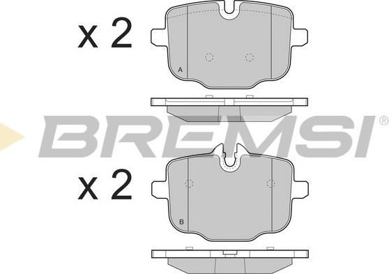 Bremsi BP3450 - Komplet Pločica, disk-kočnica www.molydon.hr