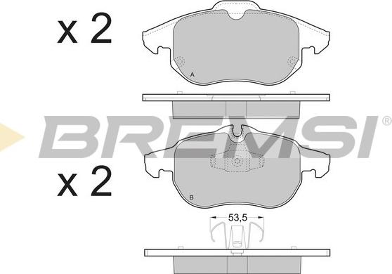 Bremsi BP3402 - Komplet Pločica, disk-kočnica www.molydon.hr