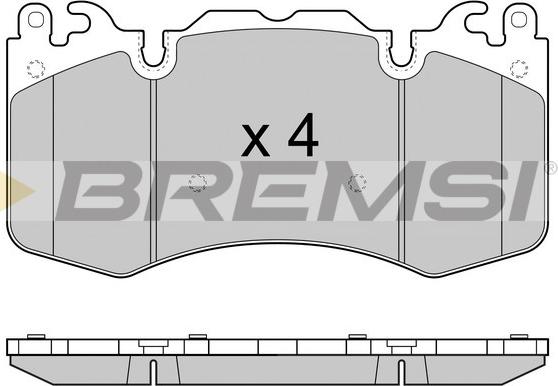 Bremsi BP3414 - Komplet Pločica, disk-kočnica www.molydon.hr