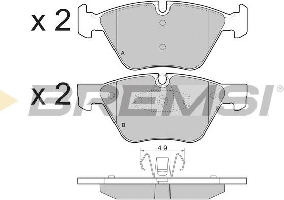 Bremsi BP3479 - Komplet Pločica, disk-kočnica www.molydon.hr