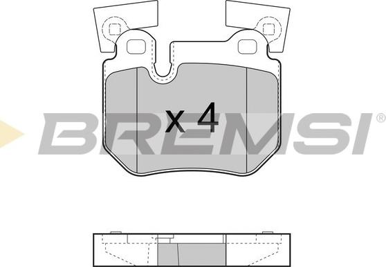 Bremsi BP3473 - Komplet Pločica, disk-kočnica www.molydon.hr