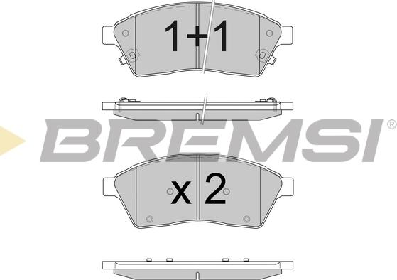 Bremsi BP3595 - Komplet Pločica, disk-kočnica www.molydon.hr