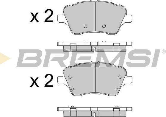 Bremsi BP3545 - Komplet Pločica, disk-kočnica www.molydon.hr