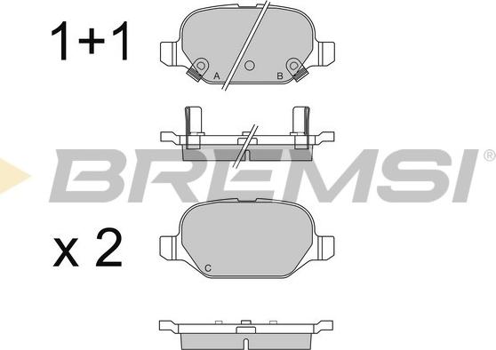 Bremsi BP3550 - Komplet Pločica, disk-kočnica www.molydon.hr