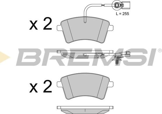 Bremsi BP3562 - Komplet Pločica, disk-kočnica www.molydon.hr