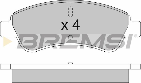 Bremsi BP3504 - Komplet Pločica, disk-kočnica www.molydon.hr