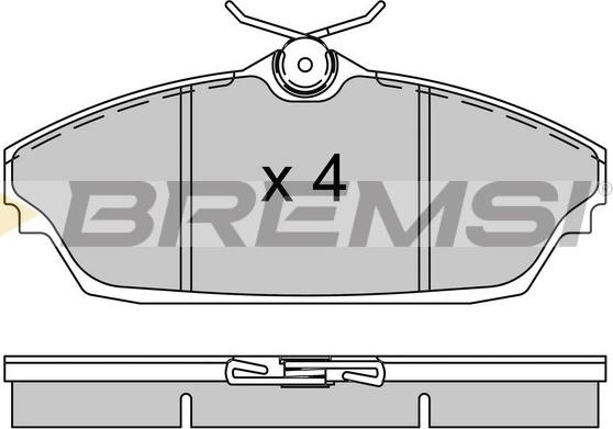 Bremsi BP3505 - Komplet Pločica, disk-kočnica www.molydon.hr