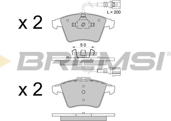 Bremsi BP3508 - Komplet Pločica, disk-kočnica www.molydon.hr