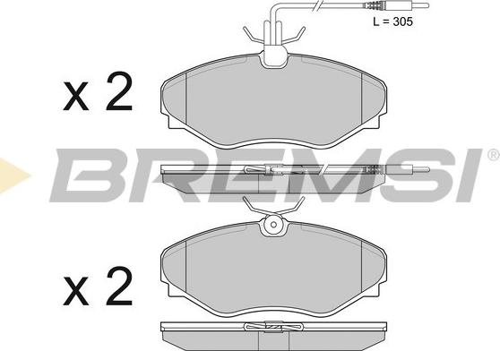 Bremsi BP3510 - Komplet Pločica, disk-kočnica www.molydon.hr