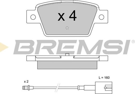 Bremsi BP3511 - Komplet Pločica, disk-kočnica www.molydon.hr