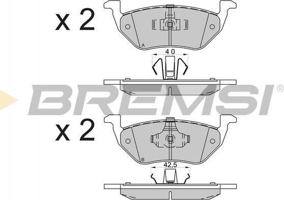 Bremsi BP3587 - Komplet Pločica, disk-kočnica www.molydon.hr