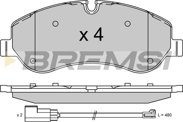 Bremsi BP3525 - Komplet Pločica, disk-kočnica www.molydon.hr