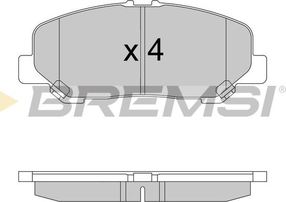 Bremsi BP3579 - Komplet Pločica, disk-kočnica www.molydon.hr