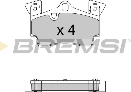 Bremsi BP3574 - Komplet Pločica, disk-kočnica www.molydon.hr