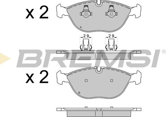 Bremsi BP3571 - Komplet Pločica, disk-kočnica www.molydon.hr