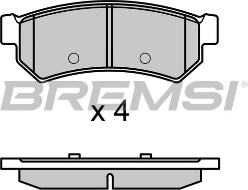 Bremsi BP3695 - Komplet Pločica, disk-kočnica www.molydon.hr