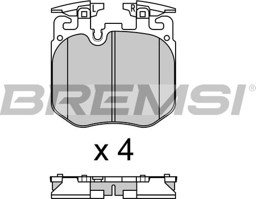 Bremsi BP3692 - Komplet Pločica, disk-kočnica www.molydon.hr