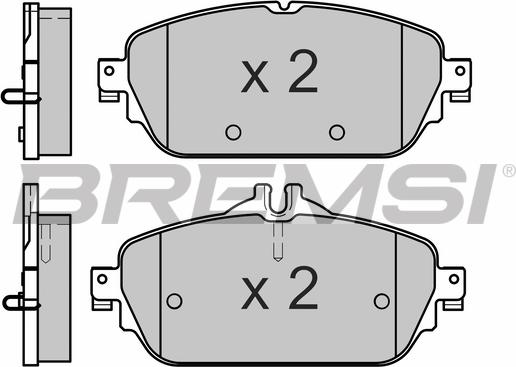 Bremsi BP3640 - Komplet Pločica, disk-kočnica www.molydon.hr