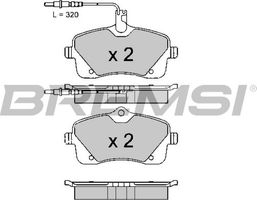 Bremsi BP3618 - Komplet Pločica, disk-kočnica www.molydon.hr