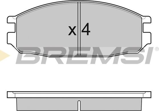 Bremsi BP3069 - Komplet Pločica, disk-kočnica www.molydon.hr