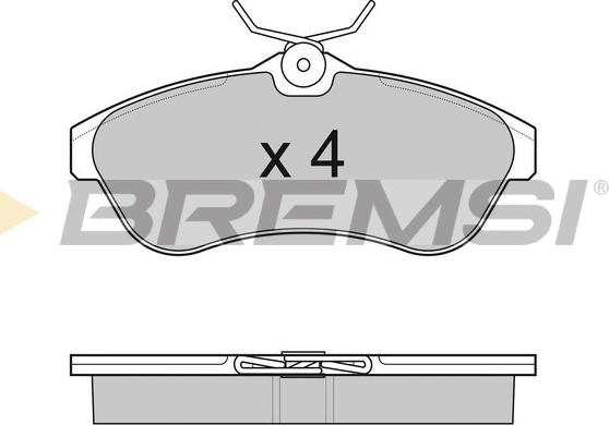 Bremsi BP3009 - Komplet Pločica, disk-kočnica www.molydon.hr