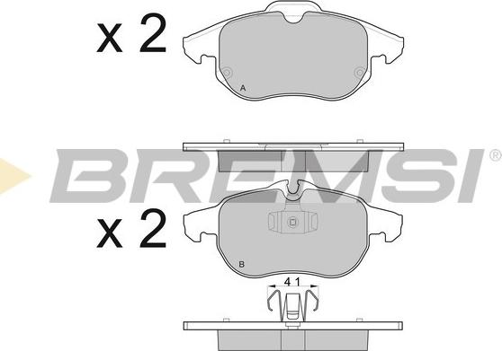 Bremsi BP3014 - Komplet Pločica, disk-kočnica www.molydon.hr