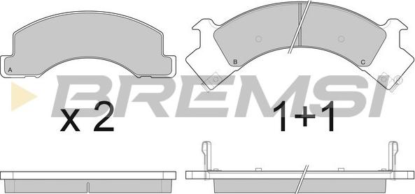 Bremsi BP3084 - Komplet Pločica, disk-kočnica www.molydon.hr