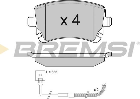 Bremsi BP3087 - Komplet Pločica, disk-kočnica www.molydon.hr